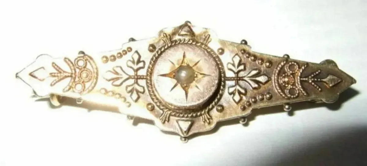 Vintage Hallmarked 9ct Gold Brooch / Tie Pin - Image 4