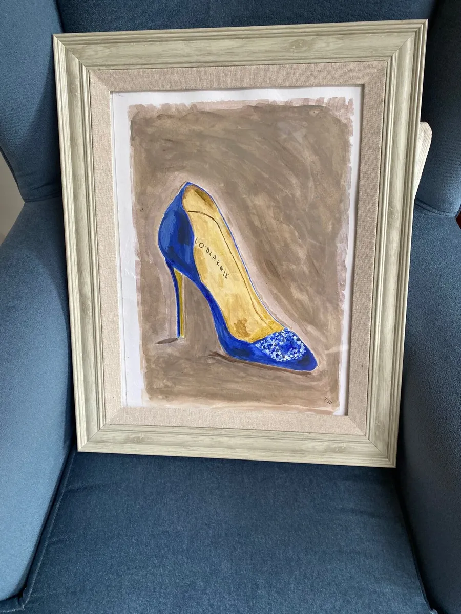 Painting MANOLO BLAKNIK  STILETTO