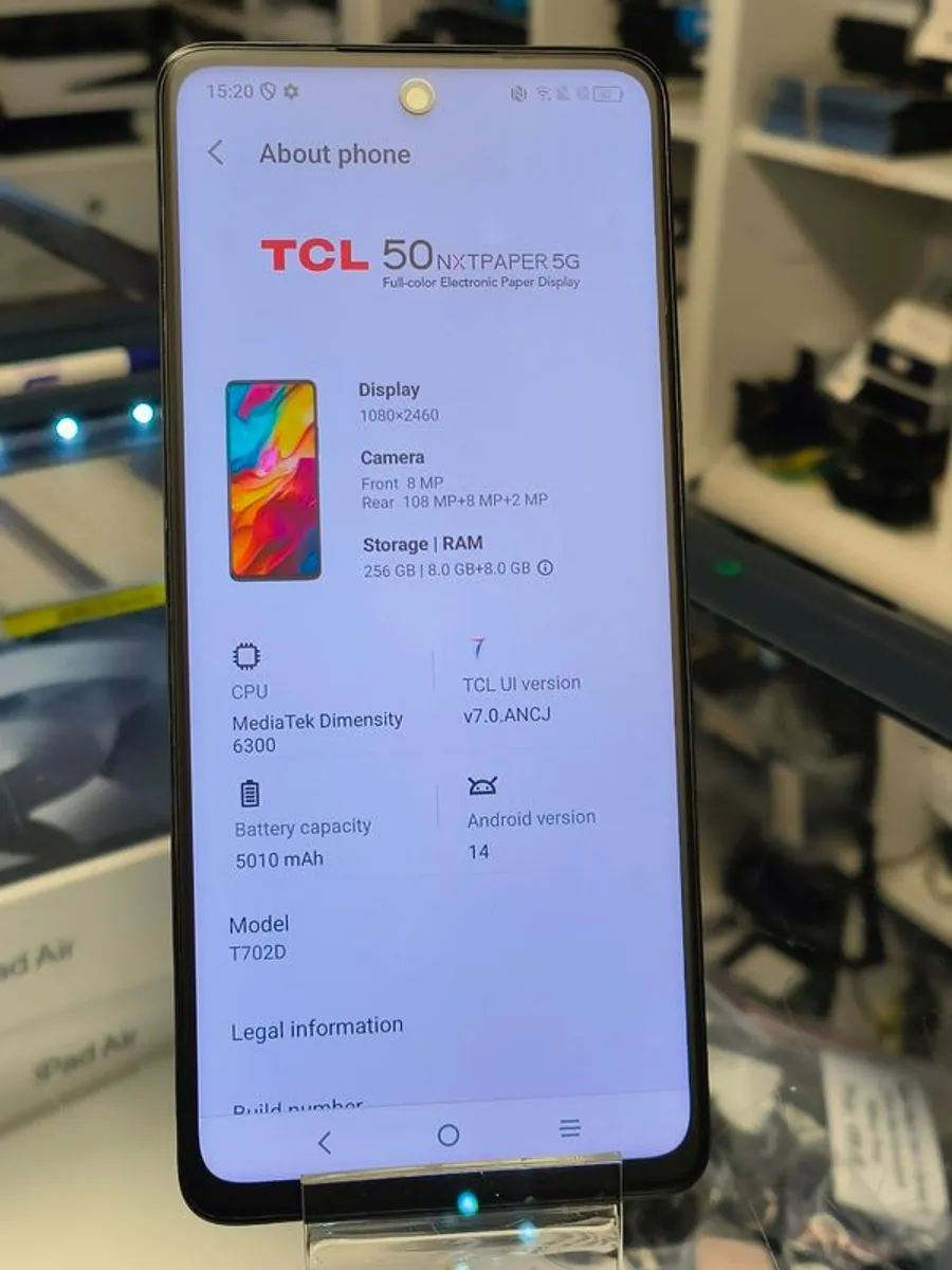 TCL 50 NxtPaper 5G Moon Gray 256GB + 8GB Dual-SIM Unlocked (New Display Technology) - Image 2