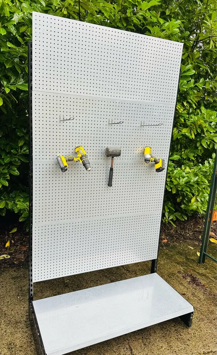 EXTRA LARGE PEGBOARD SHOP DISPLAY STAND - Image 2