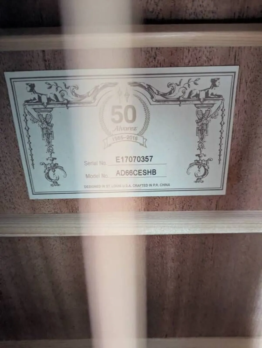 Alvarez AD66ceshb guitar - Image 4