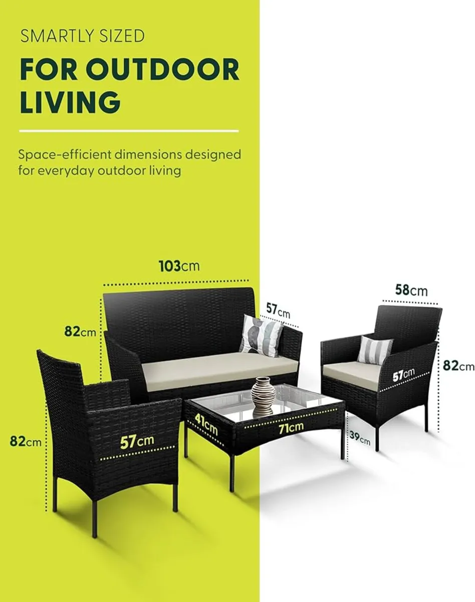 Rattan garden furniture for sale/ Garden table set - Image 4