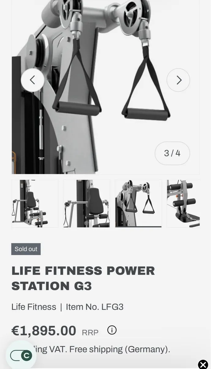 Life fitness G3 multi gym. Full commercial - Image 2