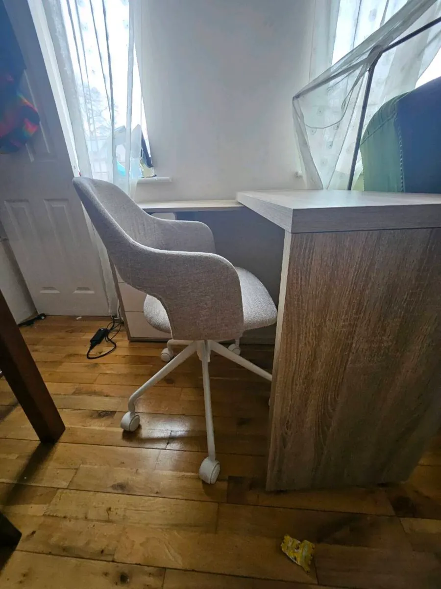 Adjustable desk and chair - Image 1