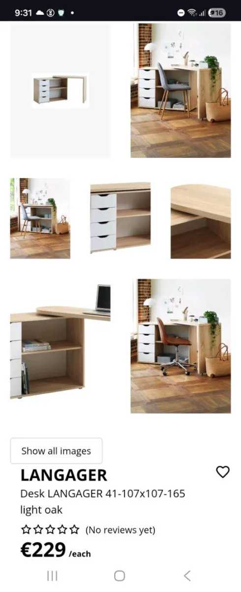 Adjustable desk and chair - Image 4