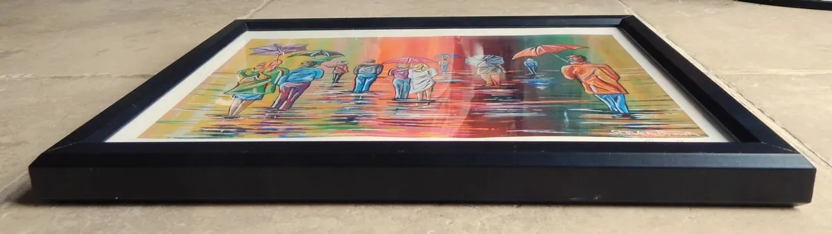 Large Signed Stephen Brown Scottish Autumn Print - Image 3