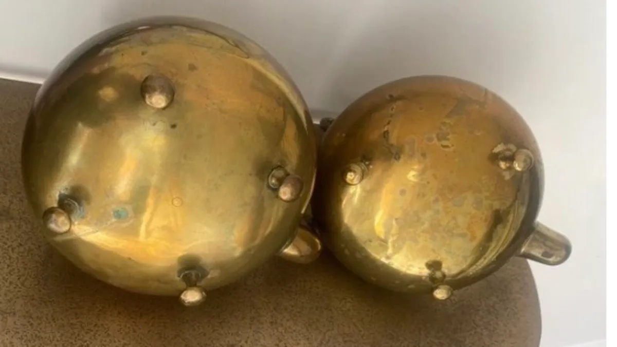 Vintage Brass kettles - Image 3