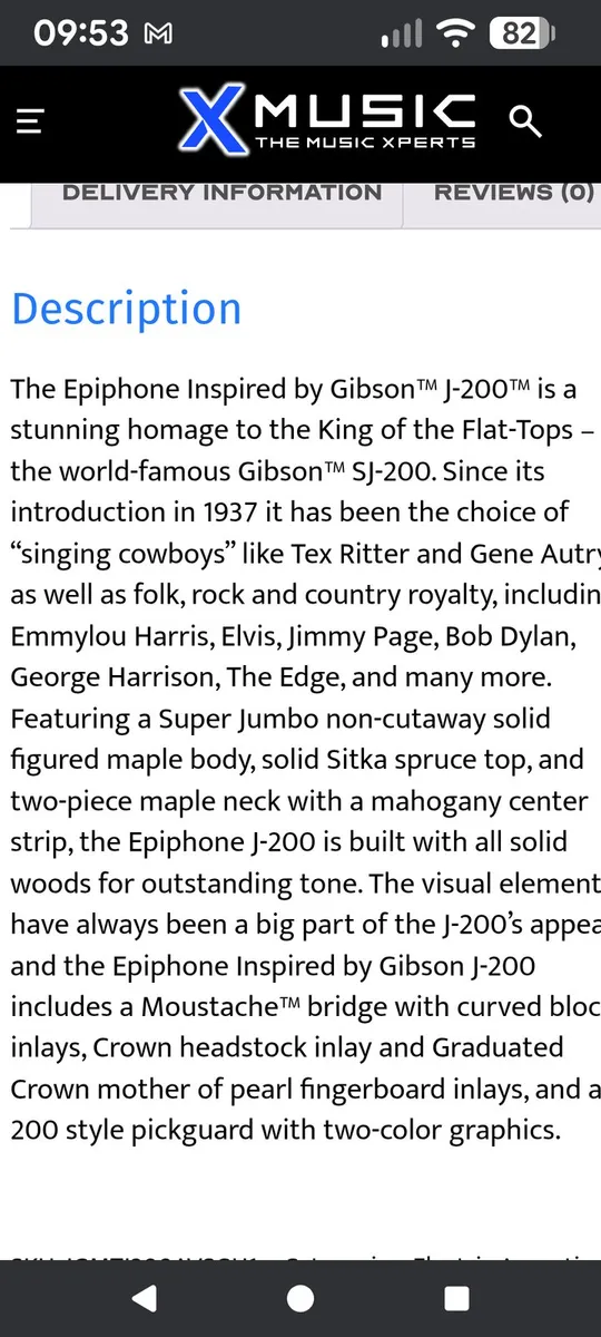 J200 epiphone. inspired by gibson guitar - Image 2