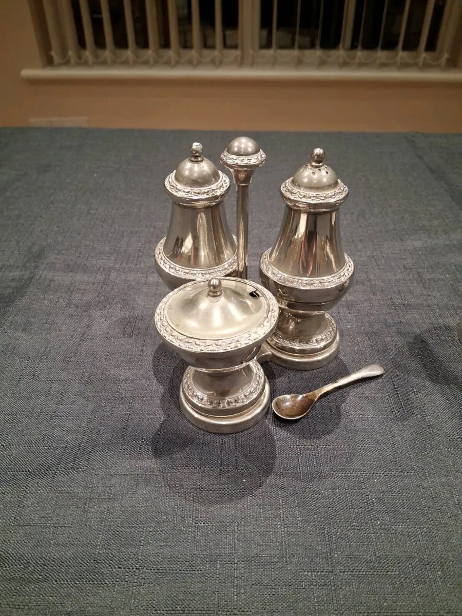 2 Set's Of Silver Plated Condiment Set's - Image 2