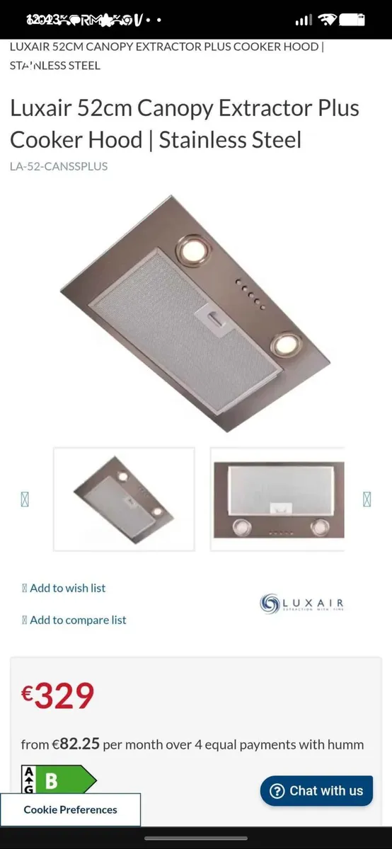 Kitchen Extractor fan - Image 1