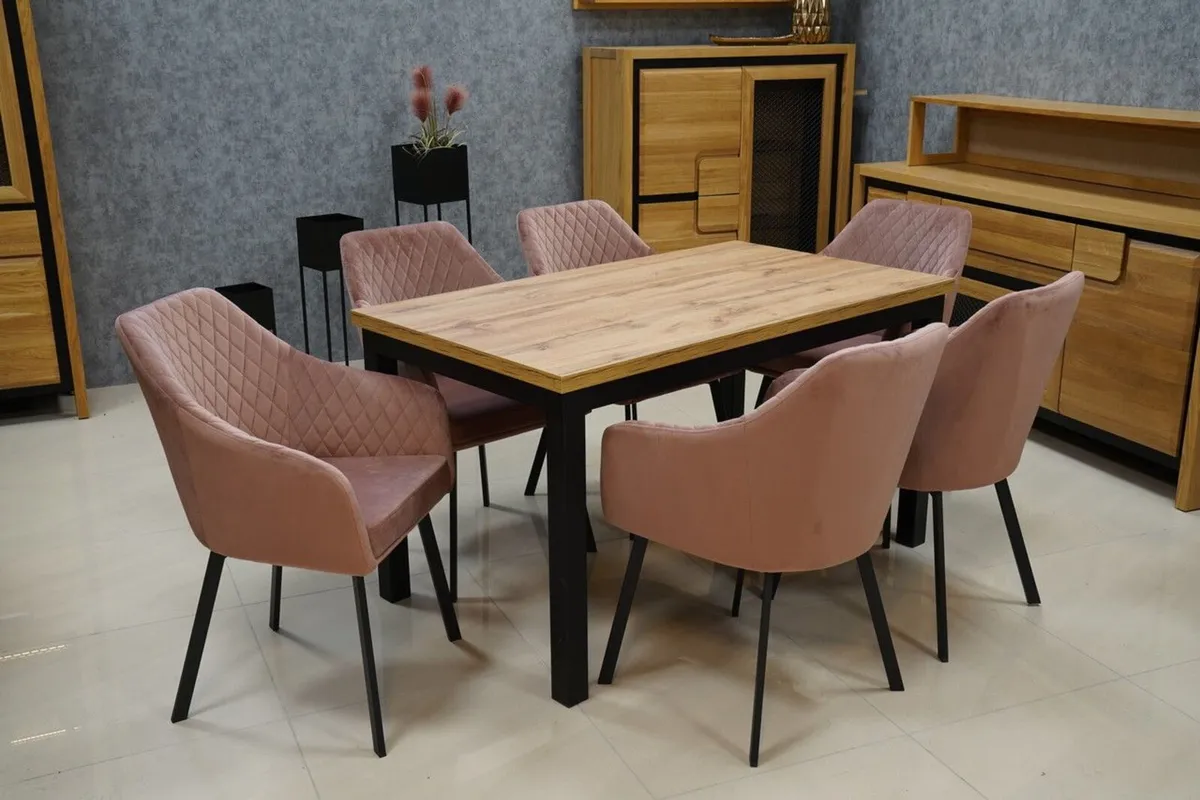 Montana Pink Velvet Armchair - Image 1