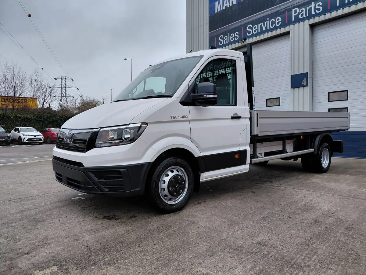 TGE 3.5T.  TWIN WHEEL LWB DROPSIDE IN STOCK - Image 1