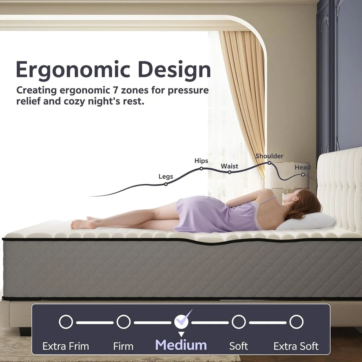 25CM Double Mattresses with Cooling Gel Memory - Image 3
