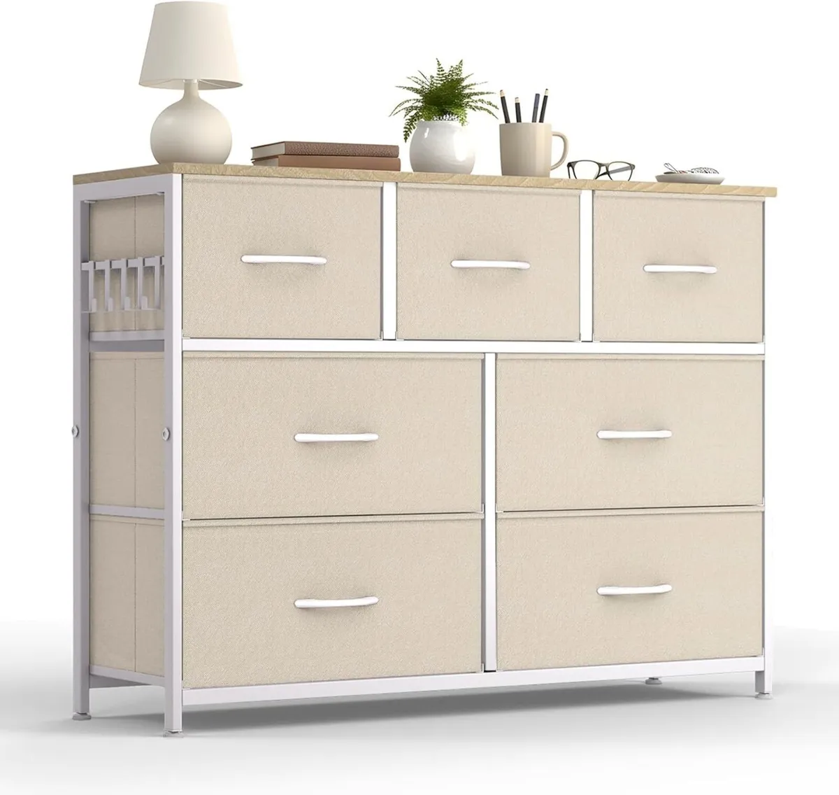 Fabric Chest of Drawer with 7 Drawers Home - Image 1