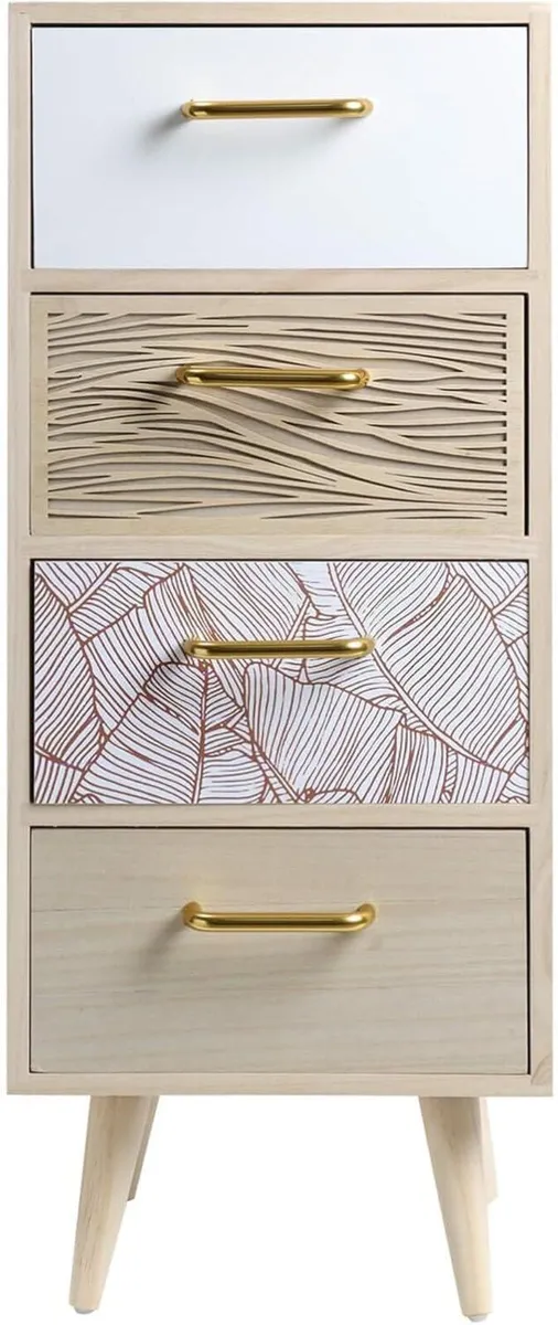 Space-Saving Chest of Drawers Bathroom with 4 MDF - Image 1