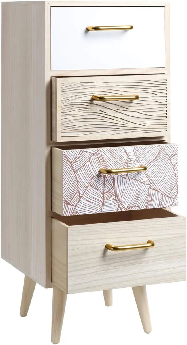 Space-Saving Chest of Drawers Bathroom with 4 MDF - Image 4