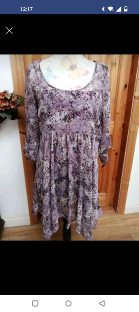 Evans plus size tunic. Fully lined like new. With - Image 1