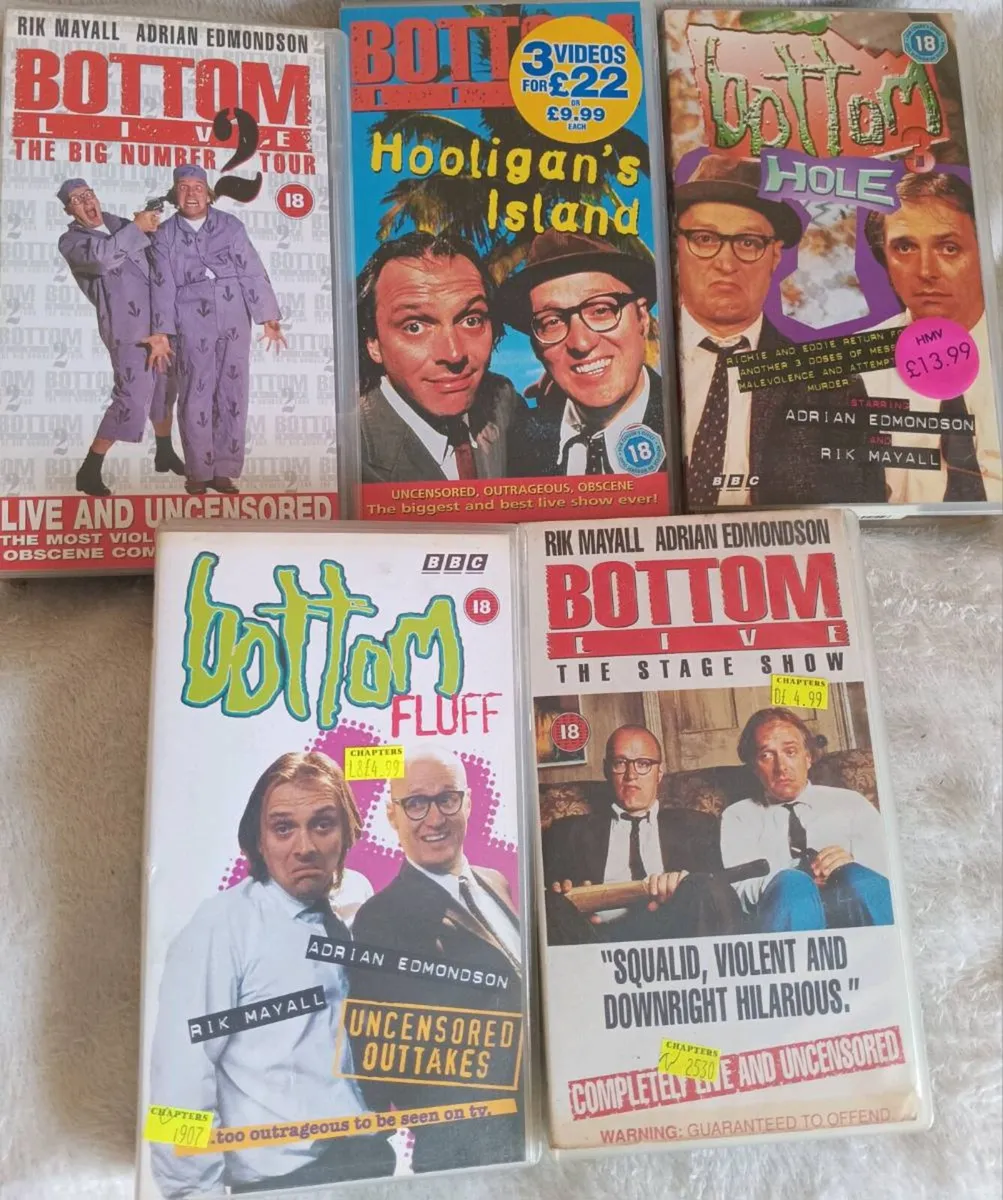 BBC Bottom VHS Bundle - Image 1