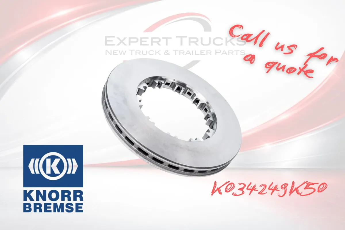 DAF BRAKE DISC 432MM VENTED C/W FITTING KIT (KNORR