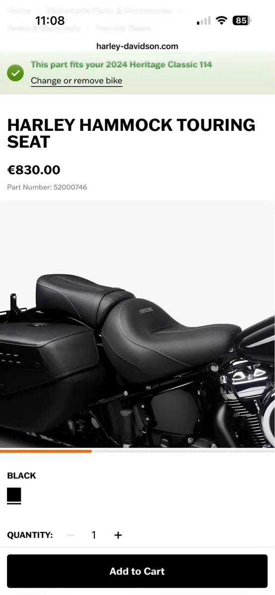 Motorcycle seat Harley Davidson - Image 1