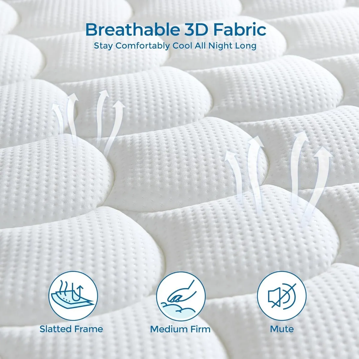 Small Double Mattress 4FT 9 Inch 9-Zone Orthopedic - Image 2