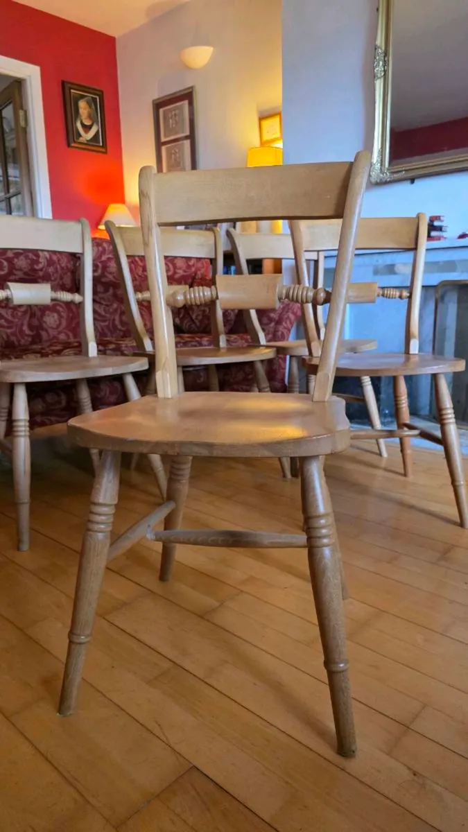 Solid pine chairs (5) - Image 2