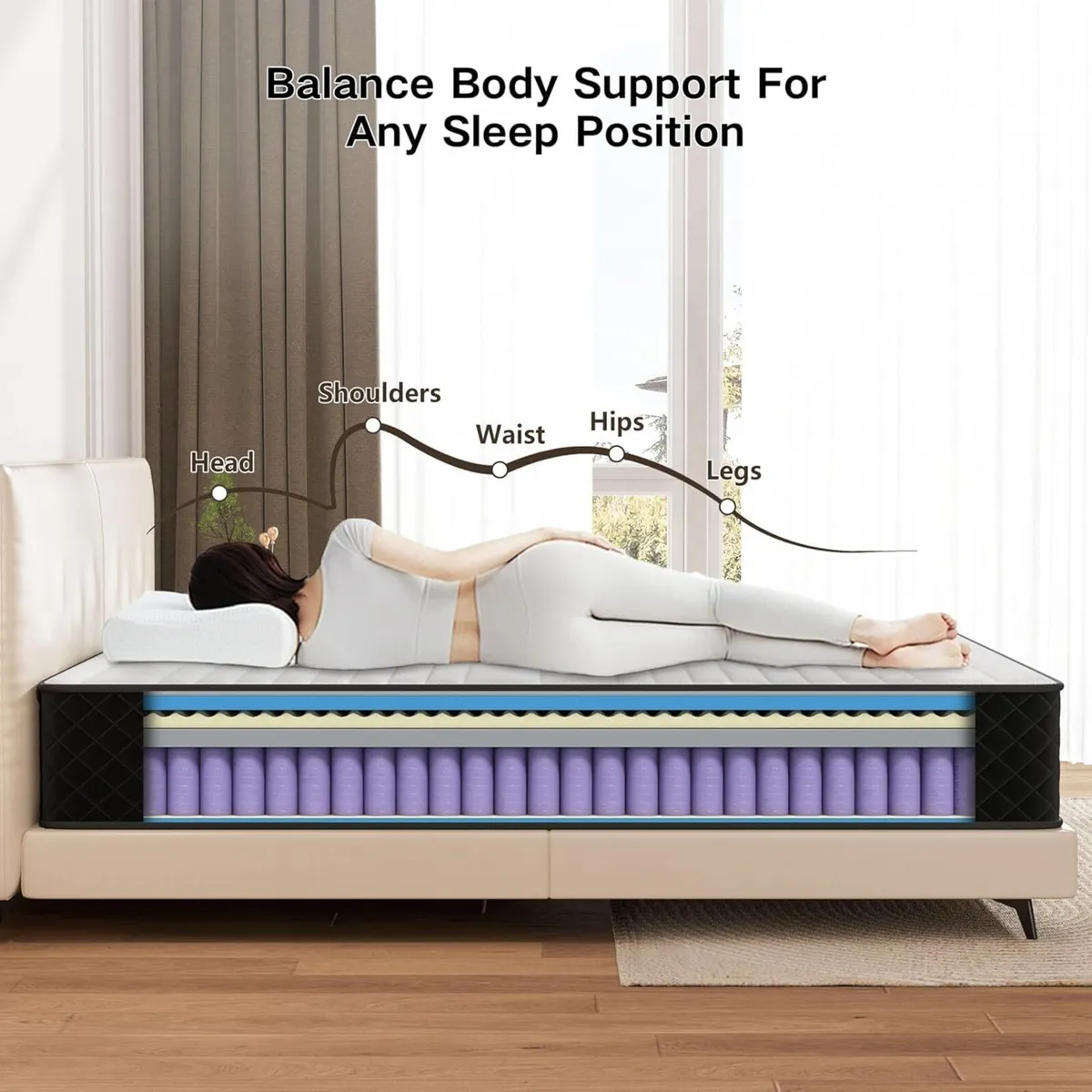 Extra Firm 25CM Single Mattress with Innerspring - Image 4