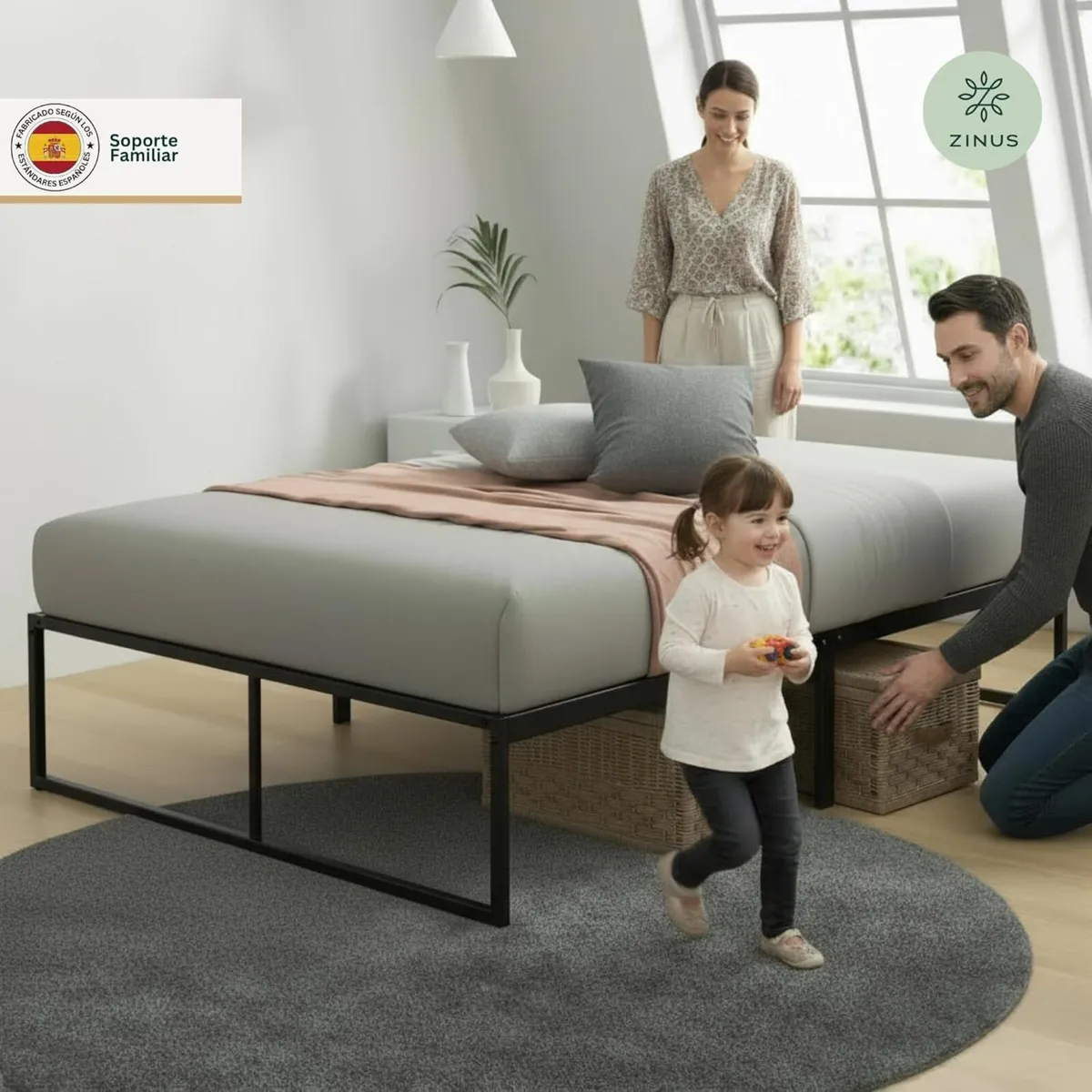 Lorelei 14 Platform Bed Frame Metal single - Image 3