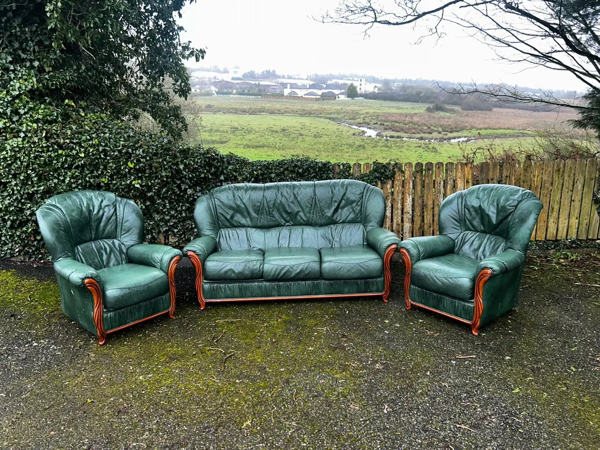 Leather Sofas 3+1+1 - Image 1