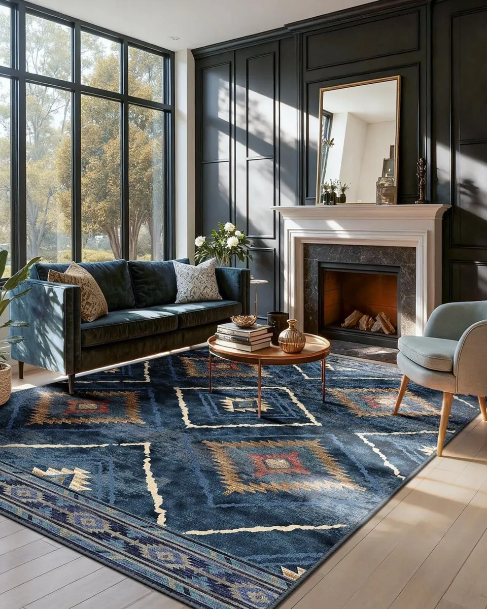 Machine Washable Large Rugs Living Room 240x300 - Image 1