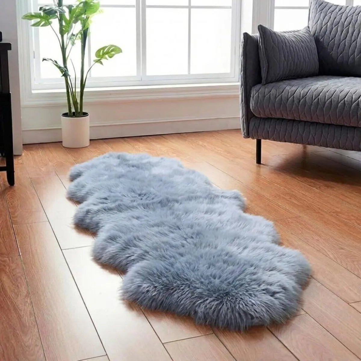 Sheepskin Rug Large 180x60cm Natural New Zealand - Image 1