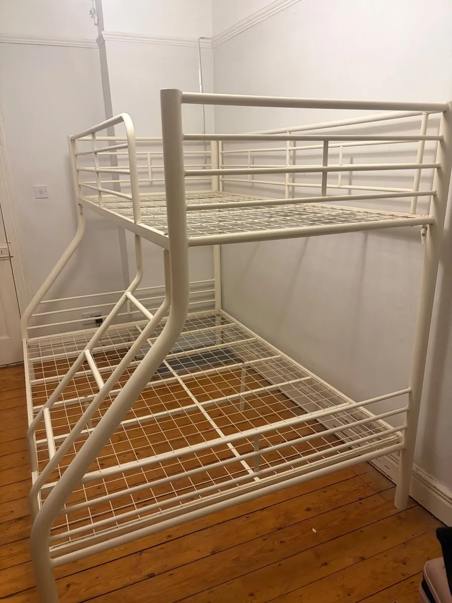 White iron Bunk bed