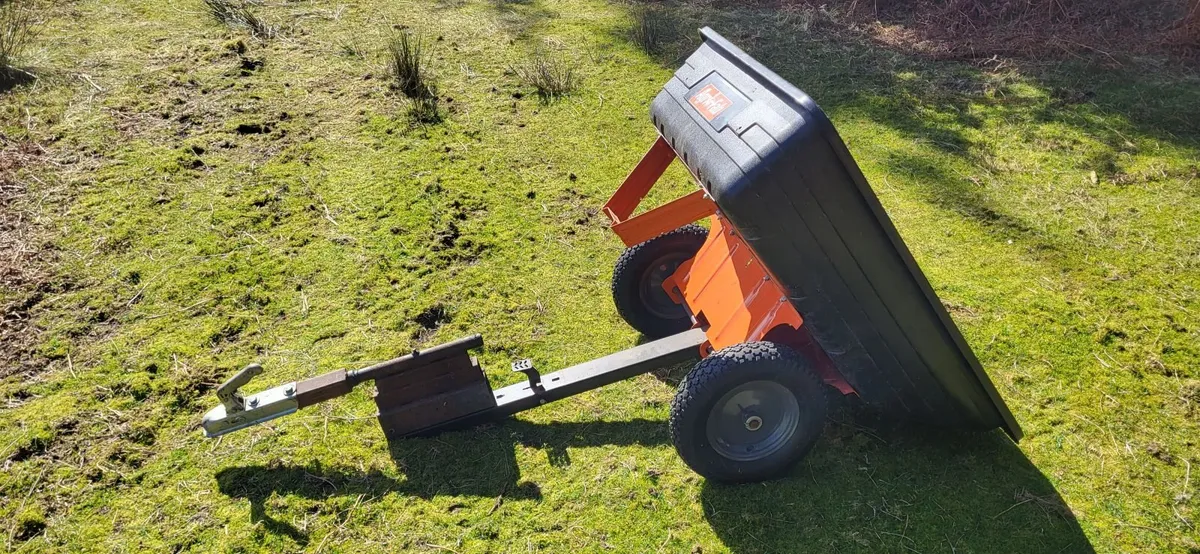 Agri-Fab Tow-Behind Tipping Trailer 650lb 10cuft - Image 4