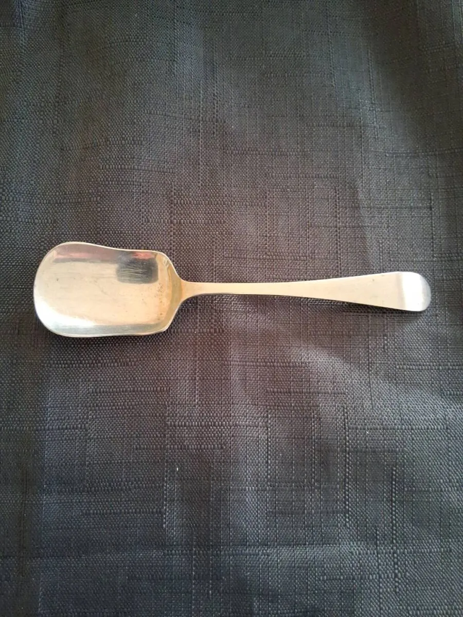Stainless Nickel Silver Square Sugar Spoon - Image 1