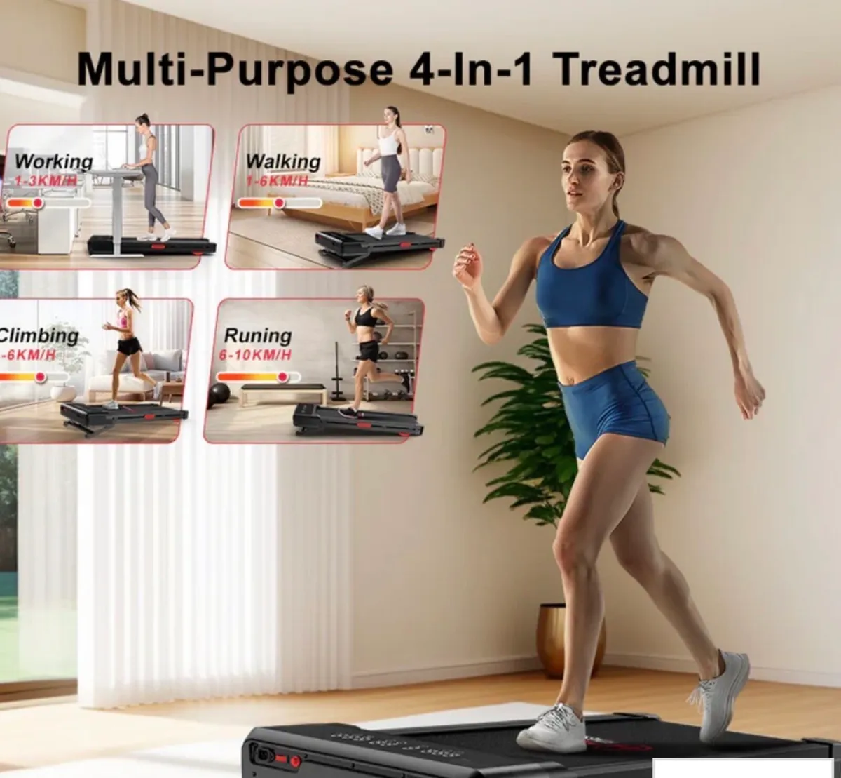 Treadmill with 0-12% auto incline , brand new - Image 3