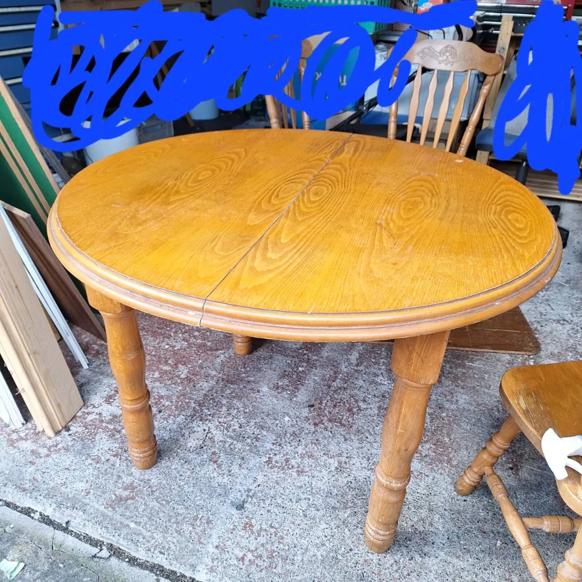 Table and 4 Chairs - Image 1