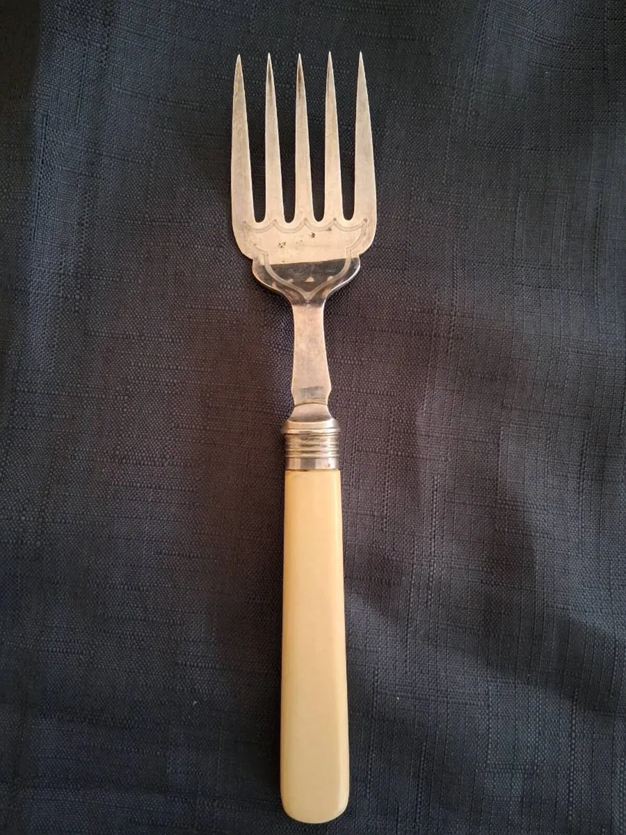 Silver Plated Fish Fork - Image 1