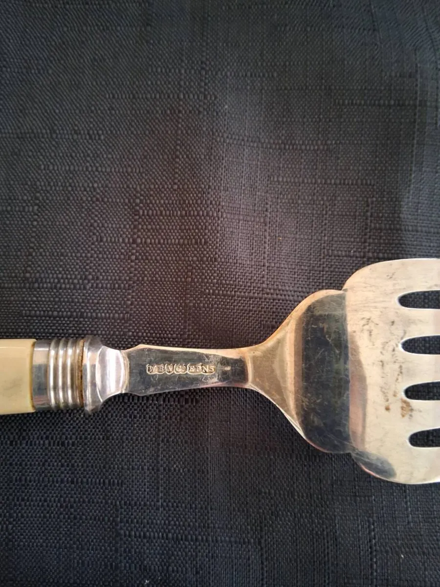 Silver Plated Fish Fork - Image 2