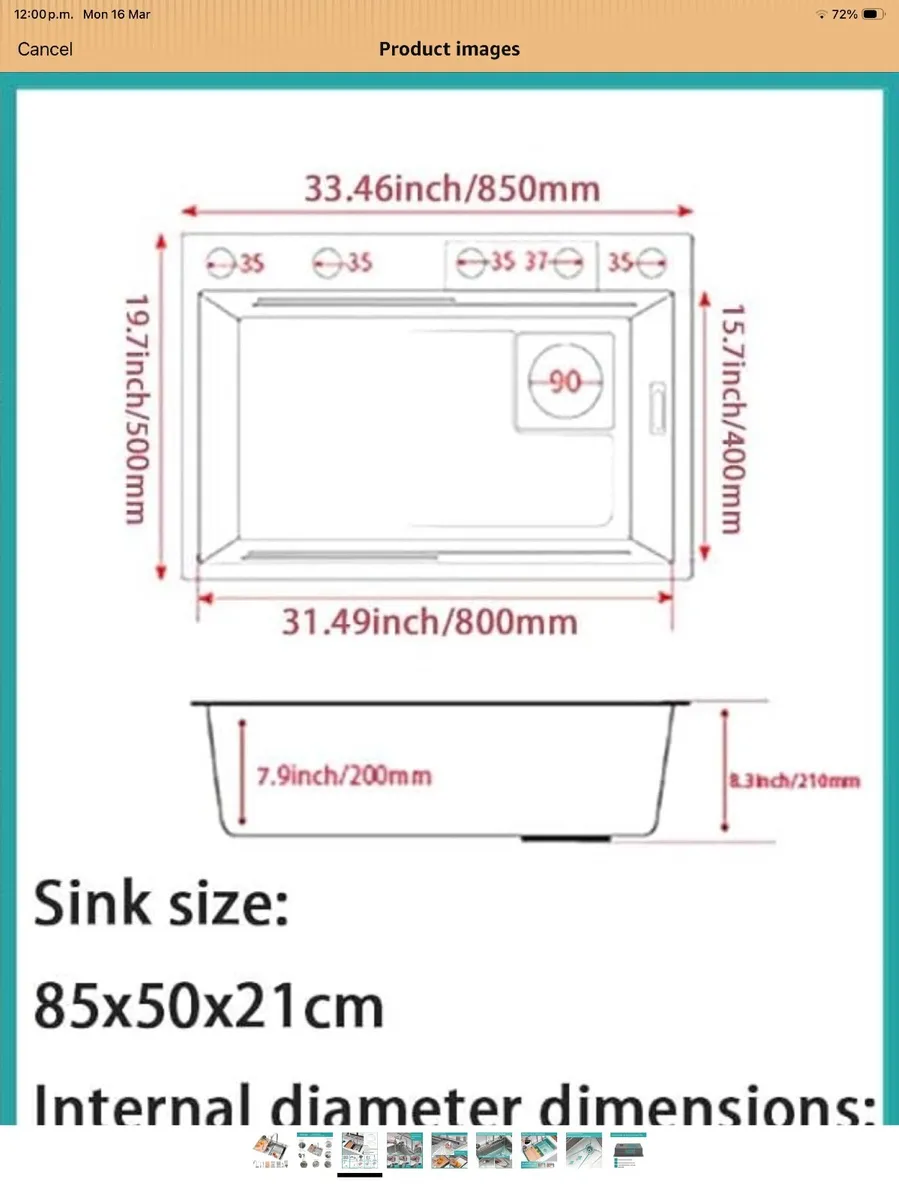 Kitchen sink waterfall , XL size - Image 2