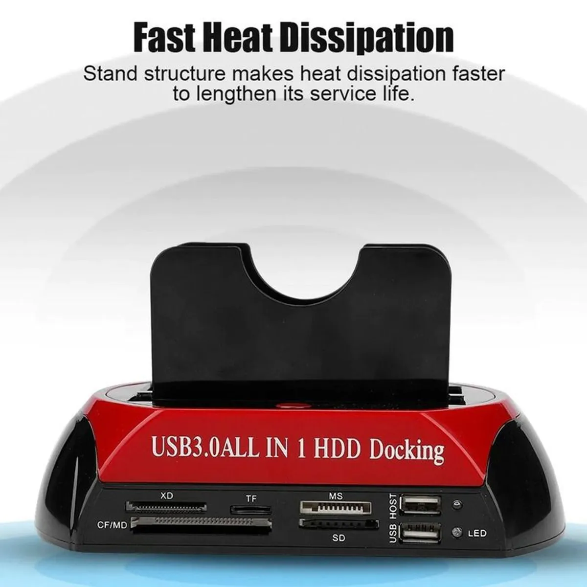 All in 1 Hdd Docking Station SATA to USB 2.0/3.0 Adapter For 2.5/3.5 Hard Disk Drive Docking Station Hard Enclosure - Image 3
