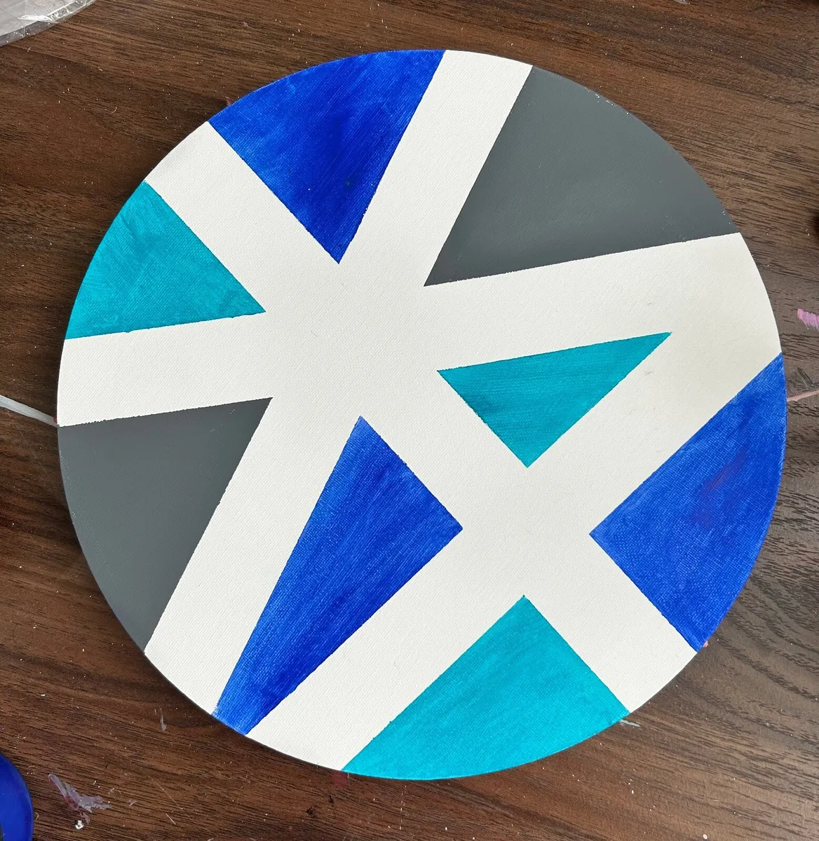 Blue abstract painting - Image 1