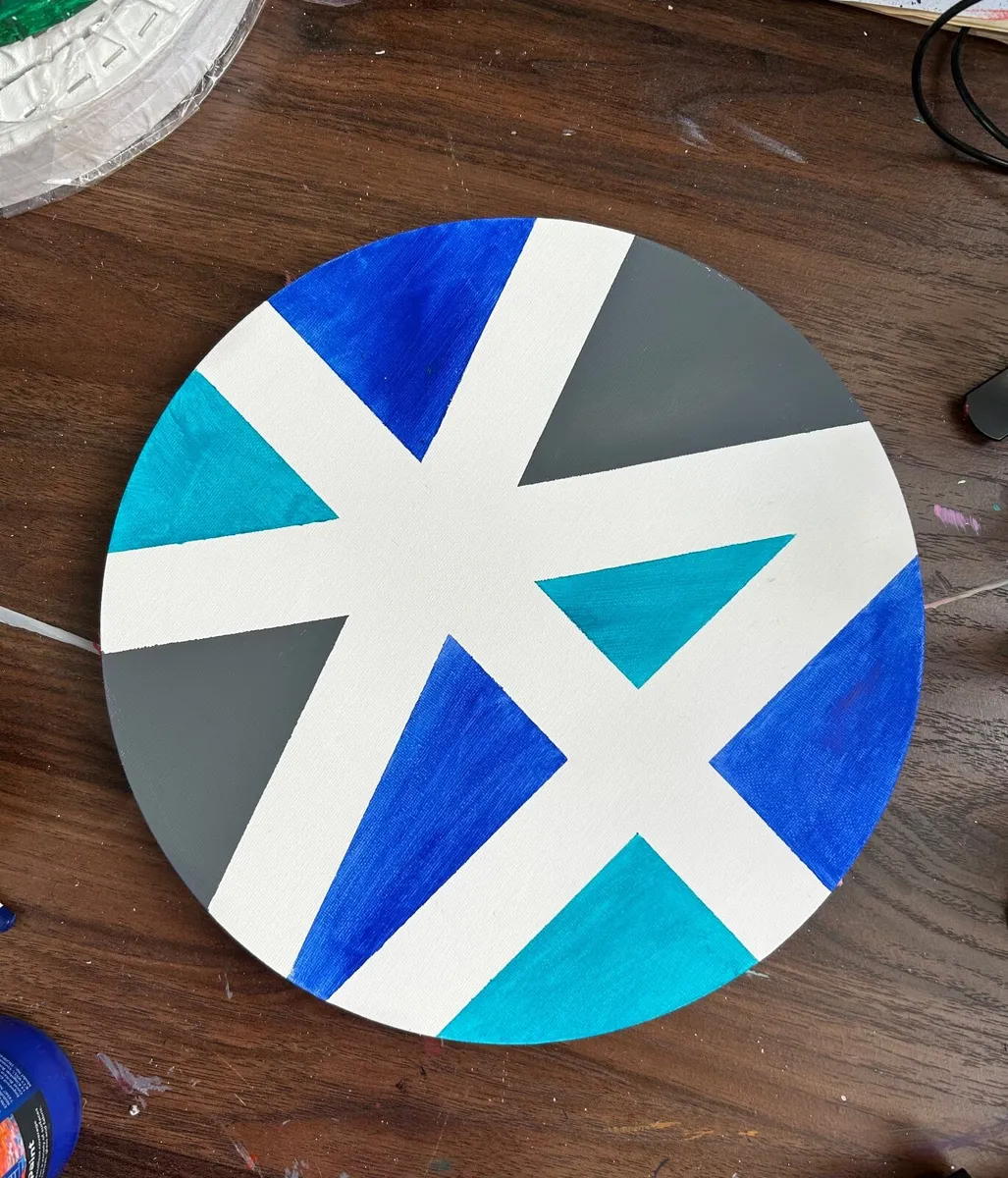 Blue abstract painting - Image 3