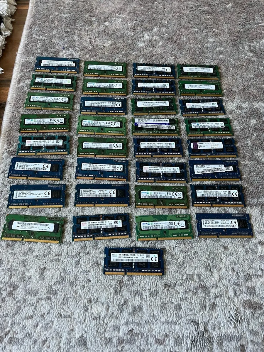 Lot of 45 RAM, DDR3 4GB (12800S, 10600S) - Image 2