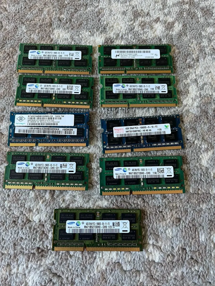 Lot of 45 RAM, DDR3 4GB (12800S, 10600S) - Image 3