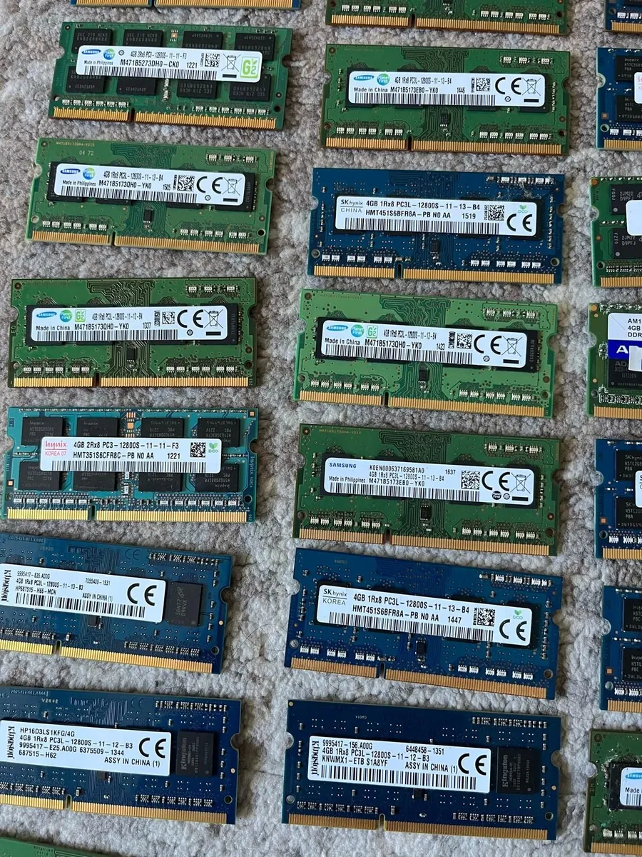 Lot of 45 RAM, DDR3 4GB (12800S, 10600S) - Image 4
