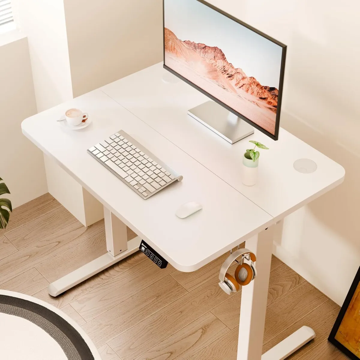 Electric Height Adjustable Standing Desk 80x60cm - Image 2