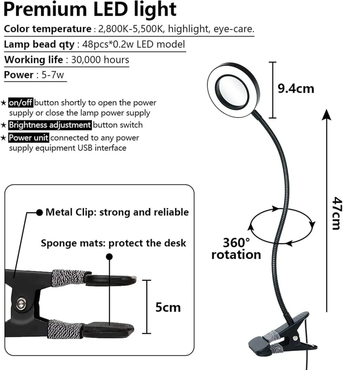 Professional 36''L Portable Foldable Manicure - Image 2