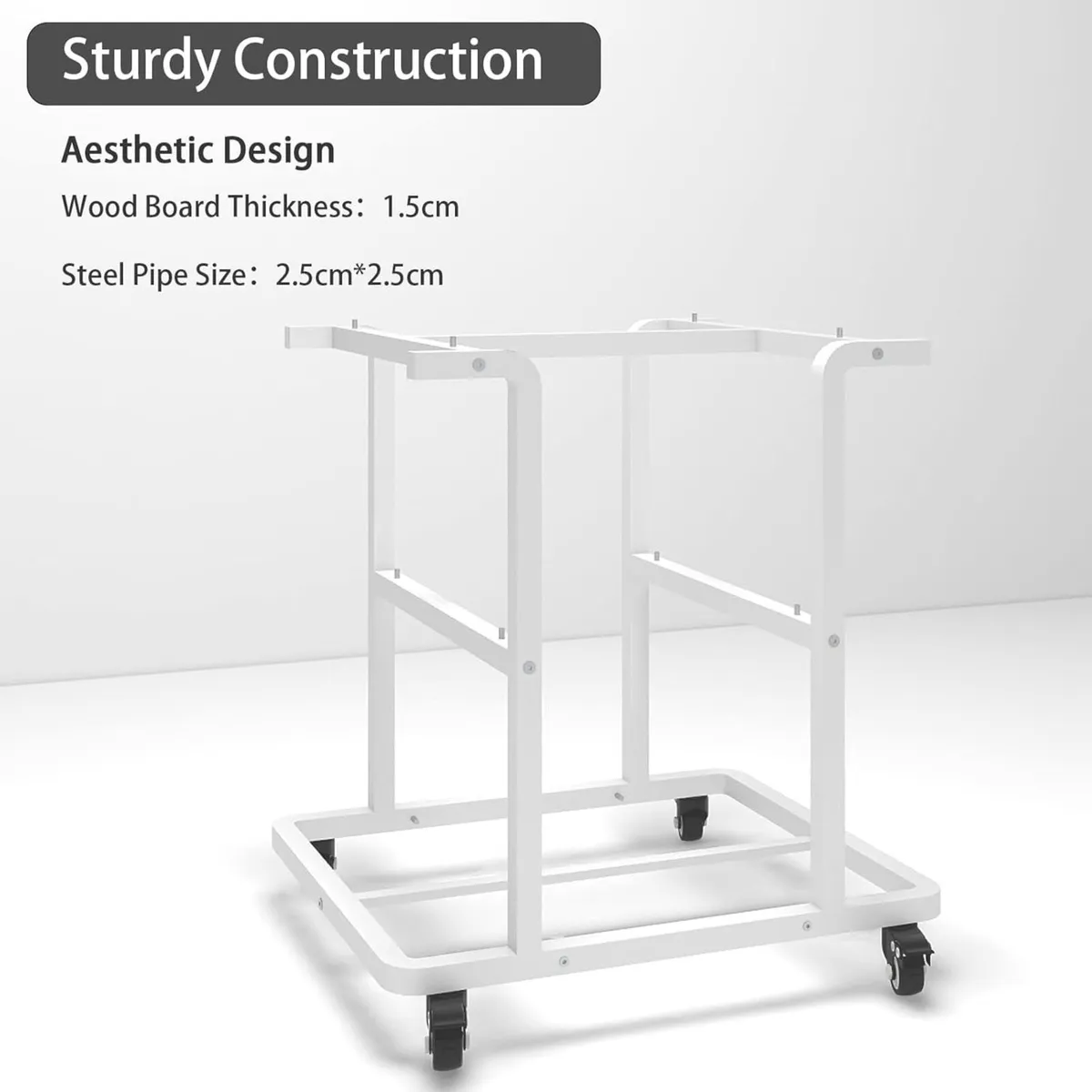 3-Tier Laser Printer Stand with Storage 60x50x67cm - Image 3