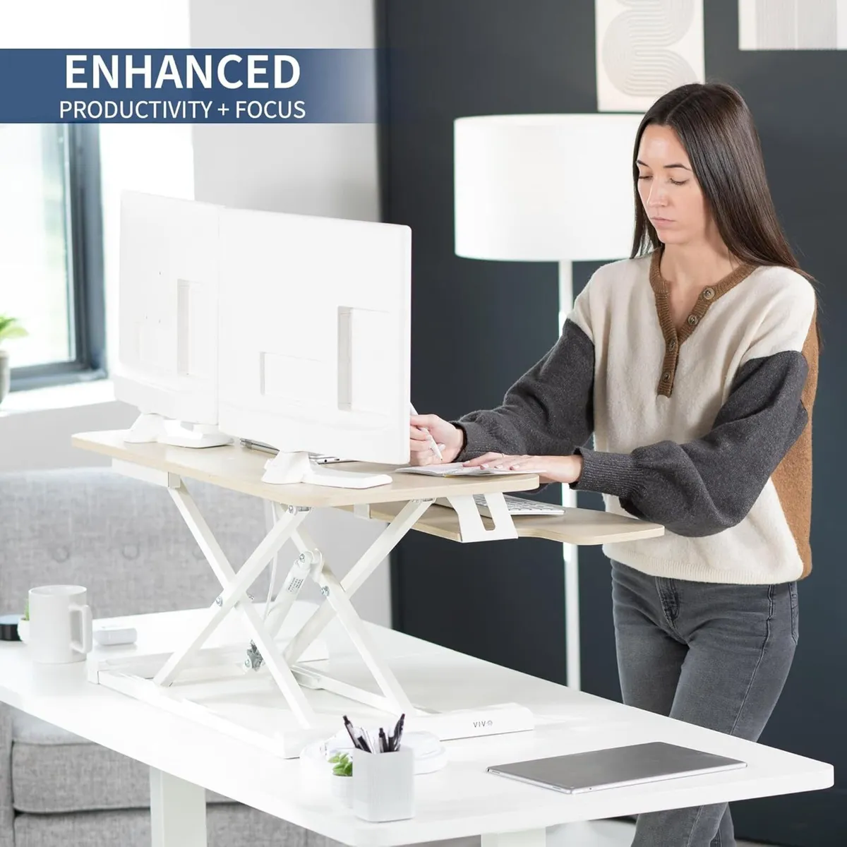 91cm Desk Converter K Series Height Adjustable - Image 4