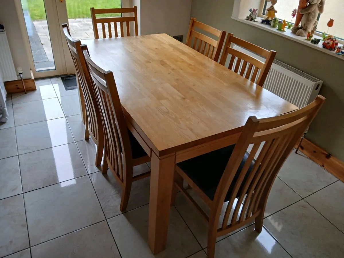 Kitchen Table & 6 Chairs - Image 2